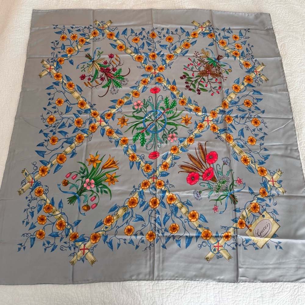 Vintage Gucci Silk Scarf by Vitoria Accornero